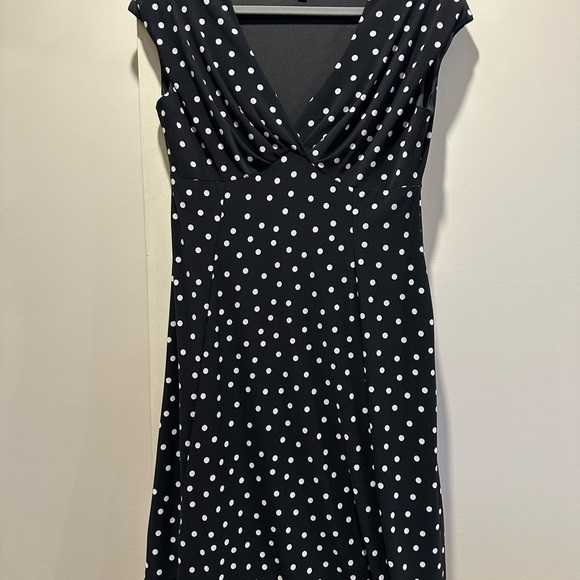 Black Label by Evan-Picone Polka Dot Dress - Picture 2 of 4
